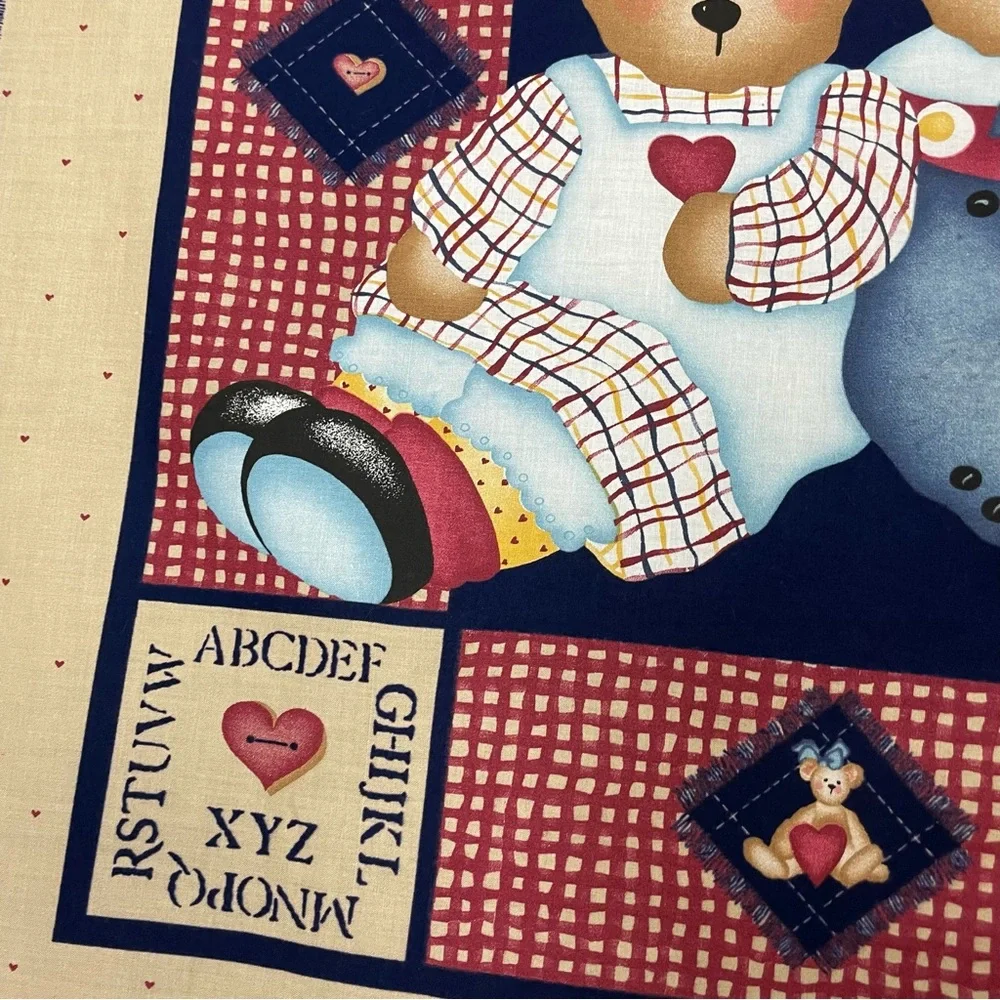 Vintage 1997 Daisy Kingdom Quilt Panel Fabric Project Applique Sew Baby #K17